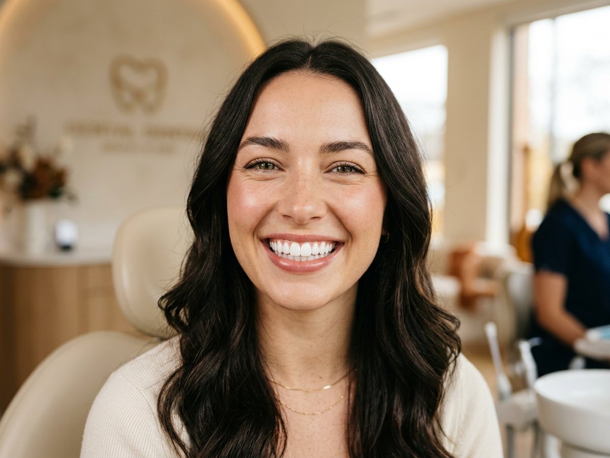 Estética dental — sonrisa perfecta y luminosa